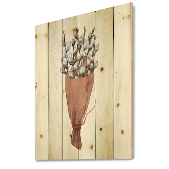 Designart - Bunch of Pussy Willow Twigs I